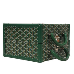 Goyard Ecuelle De Voyage Green Hard Sided Display Travel Trunk