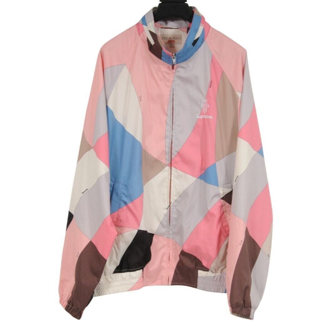 Emilio Pucci Supreme Pink Nylon Zip Windbreaker Sport Hooded Jacket –  THE-ECHELON