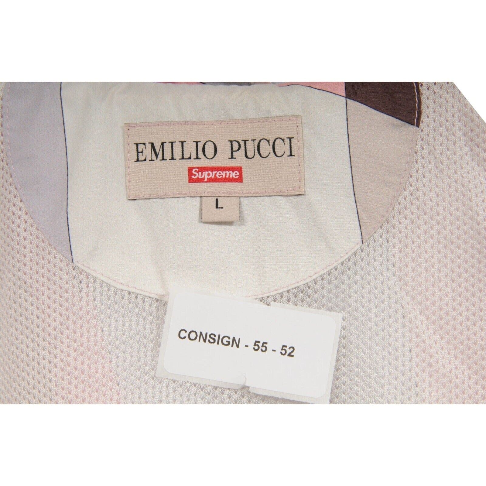 Emilio Pucci Supreme Pink Nylon Zip Windbreaker Sport Hooded