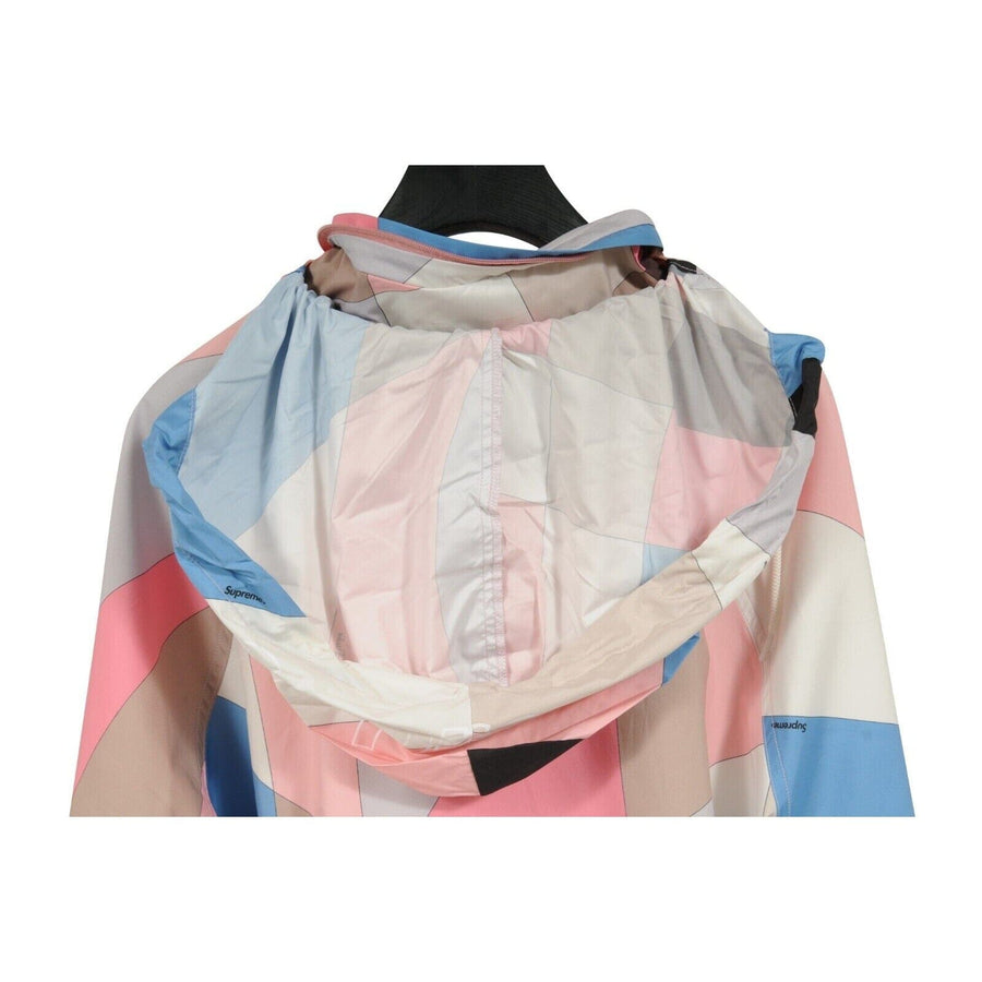 Emilio Pucci Pink Nylon Zip Windbreaker Sport Hooded Jacket Supreme 