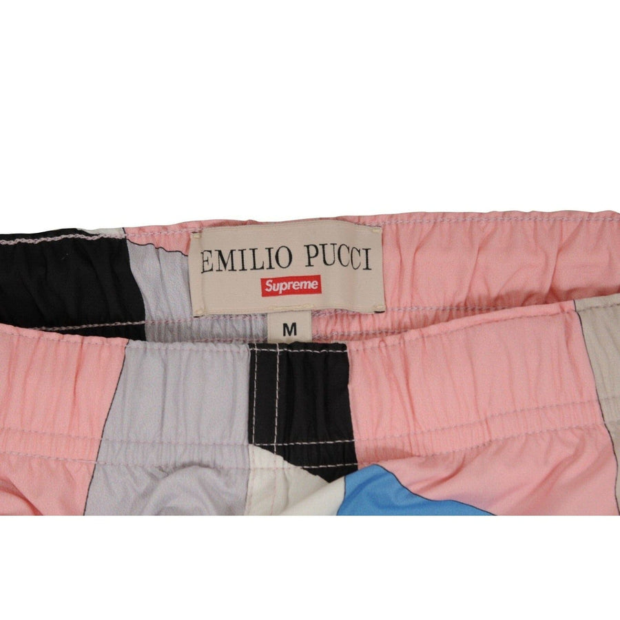 Emilio Pucci Pink White Nylon Track Pants Joggers Supreme 