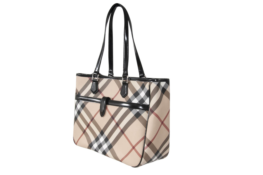 Emmy Nova Check and Leather Tote Burberry 