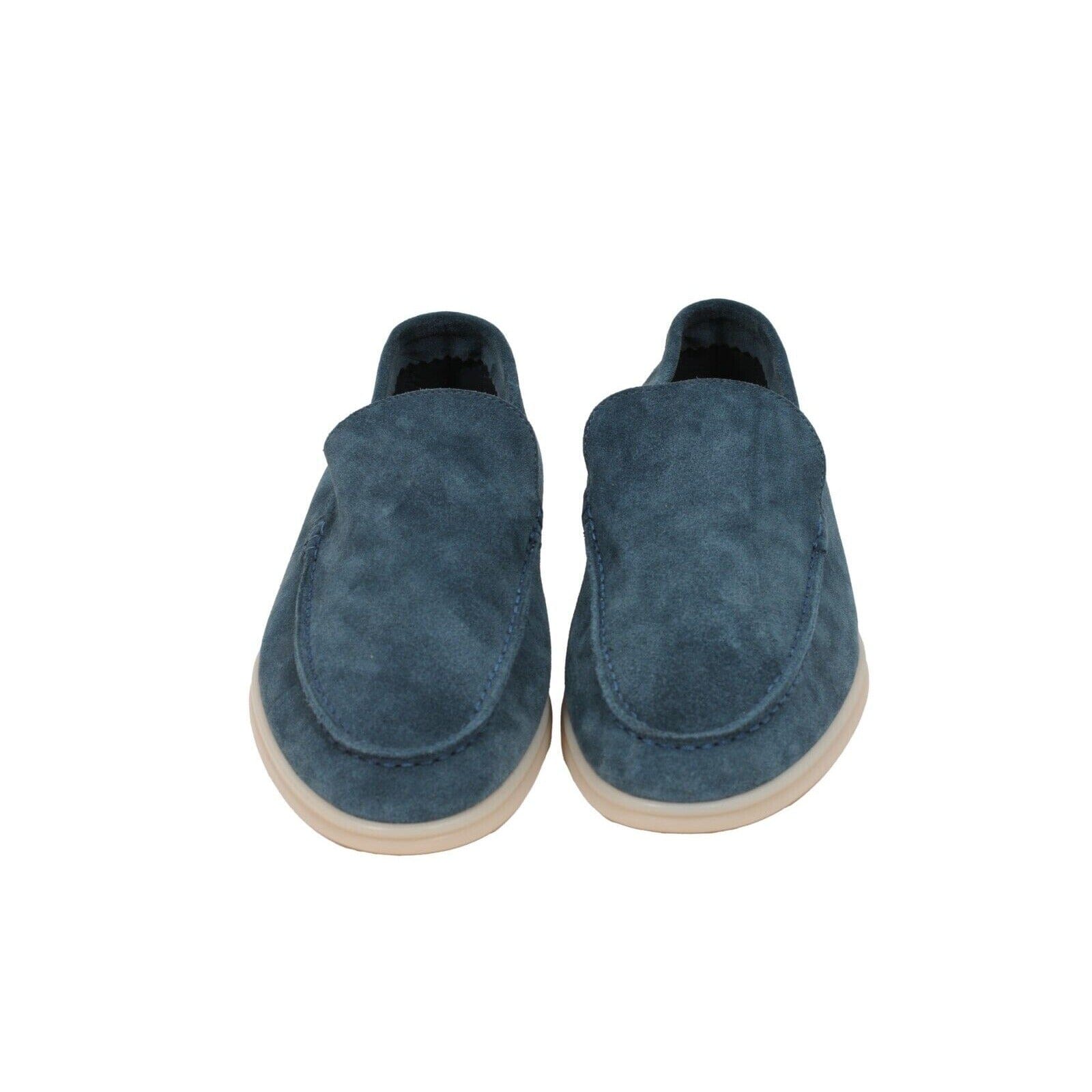 Loro Piana Eucalyptus Blue Suede Summer Walk Size US11 EU44 – THE