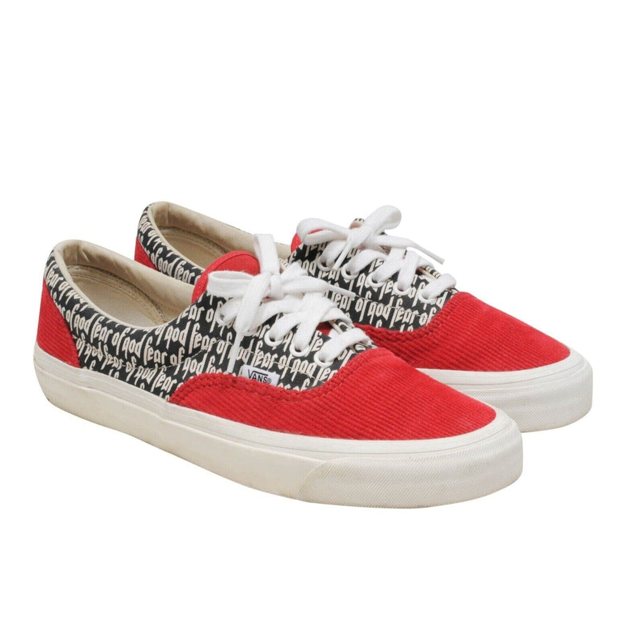Vans red corduroy Clearance