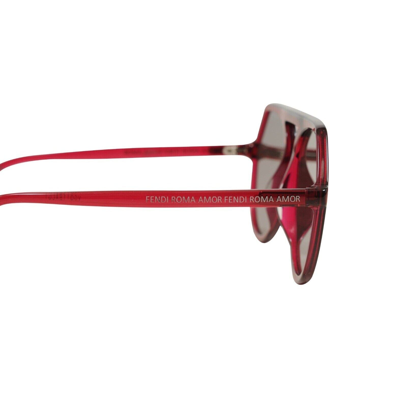 Fendi FF 0375/G/S 8CQXL 140MM Aviator Sunglasses Roma Red  display picture 2