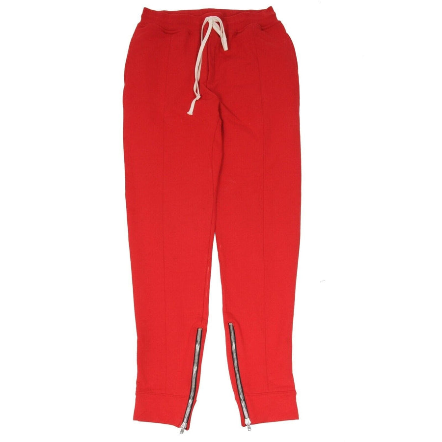 Fifth Collection Sweat Pants Red Heavy Cotton Zip Joggers FEAR OF GOD 