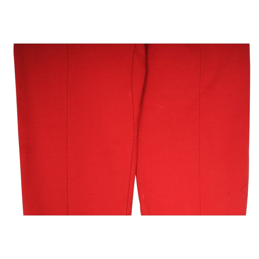 Fifth Collection Sweat Pants Red Heavy Cotton Zip Joggers