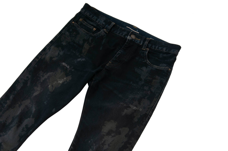 FW13 Oil Stained Jeans SAINT LAURENT 