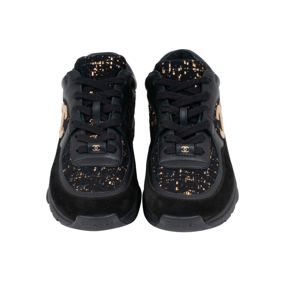 FW19 Sneaker (Black/Gold) CHANEL 