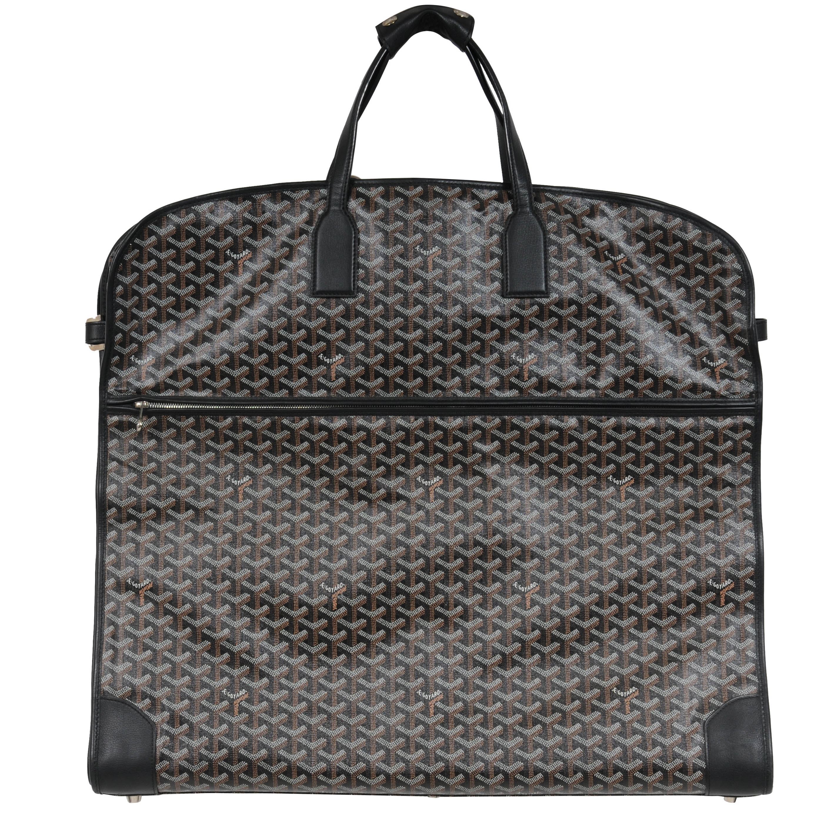 Goyard Black Coated Canvas Garment Bag Travel Suit Jacket Carry On Bag –  THE-ECHELON