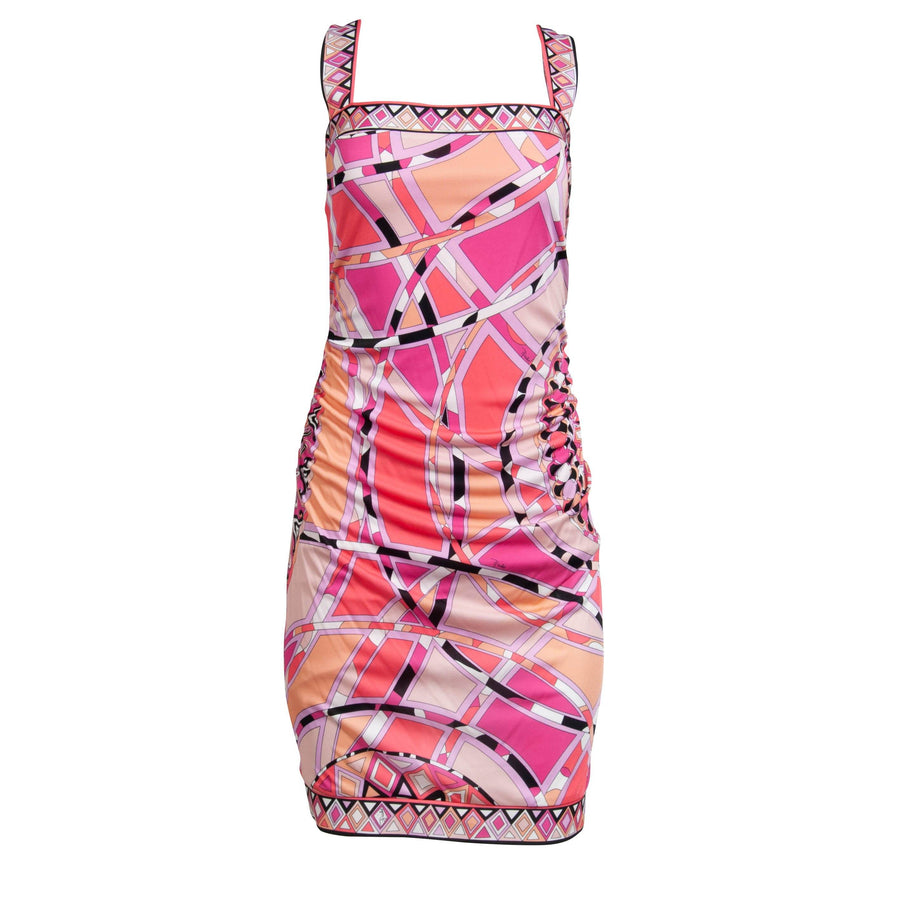 Geometric Printed Mini Dress (Pink) EMILIO PUCCI 