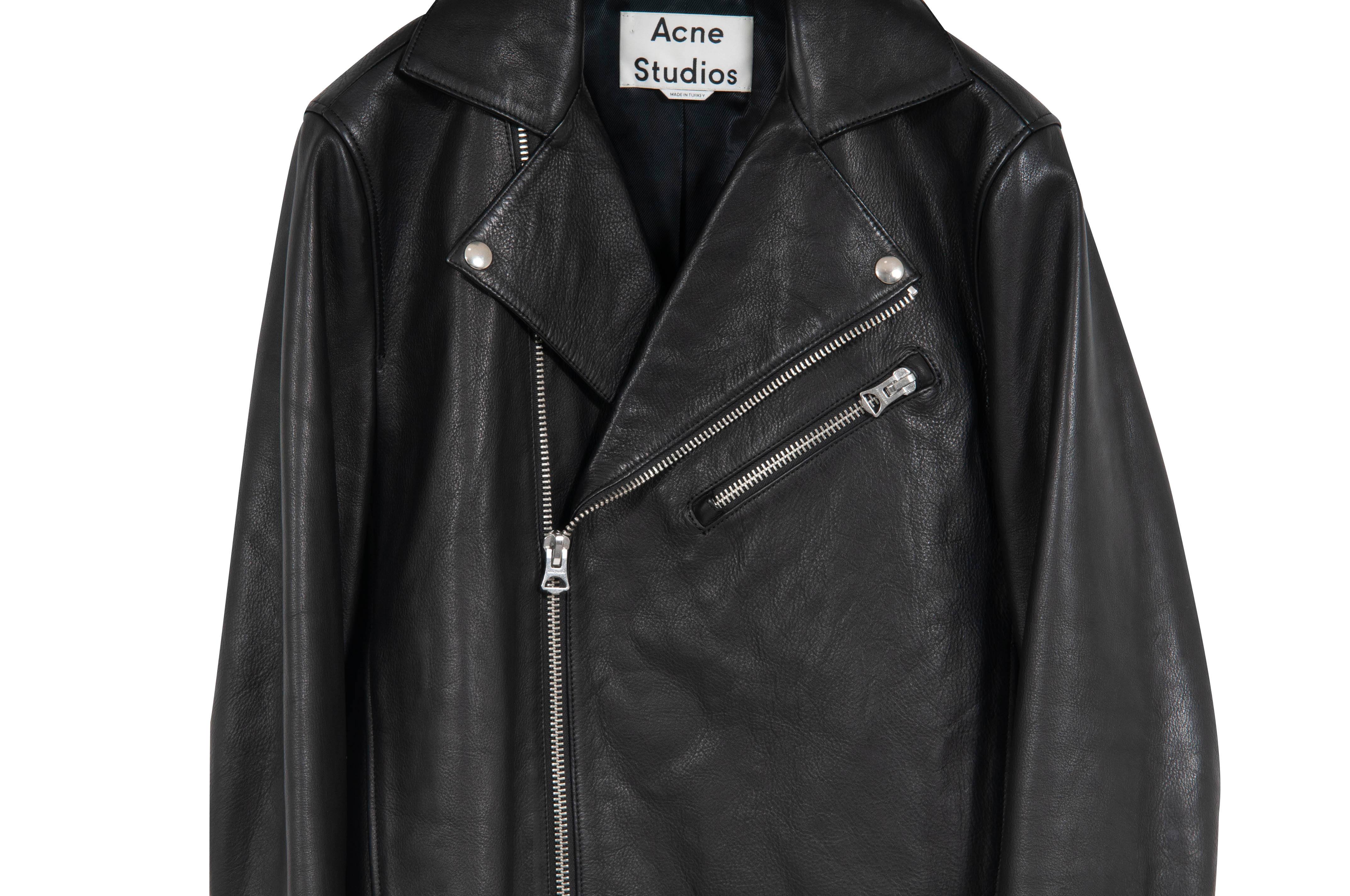 Acne gibson sale leather jacket