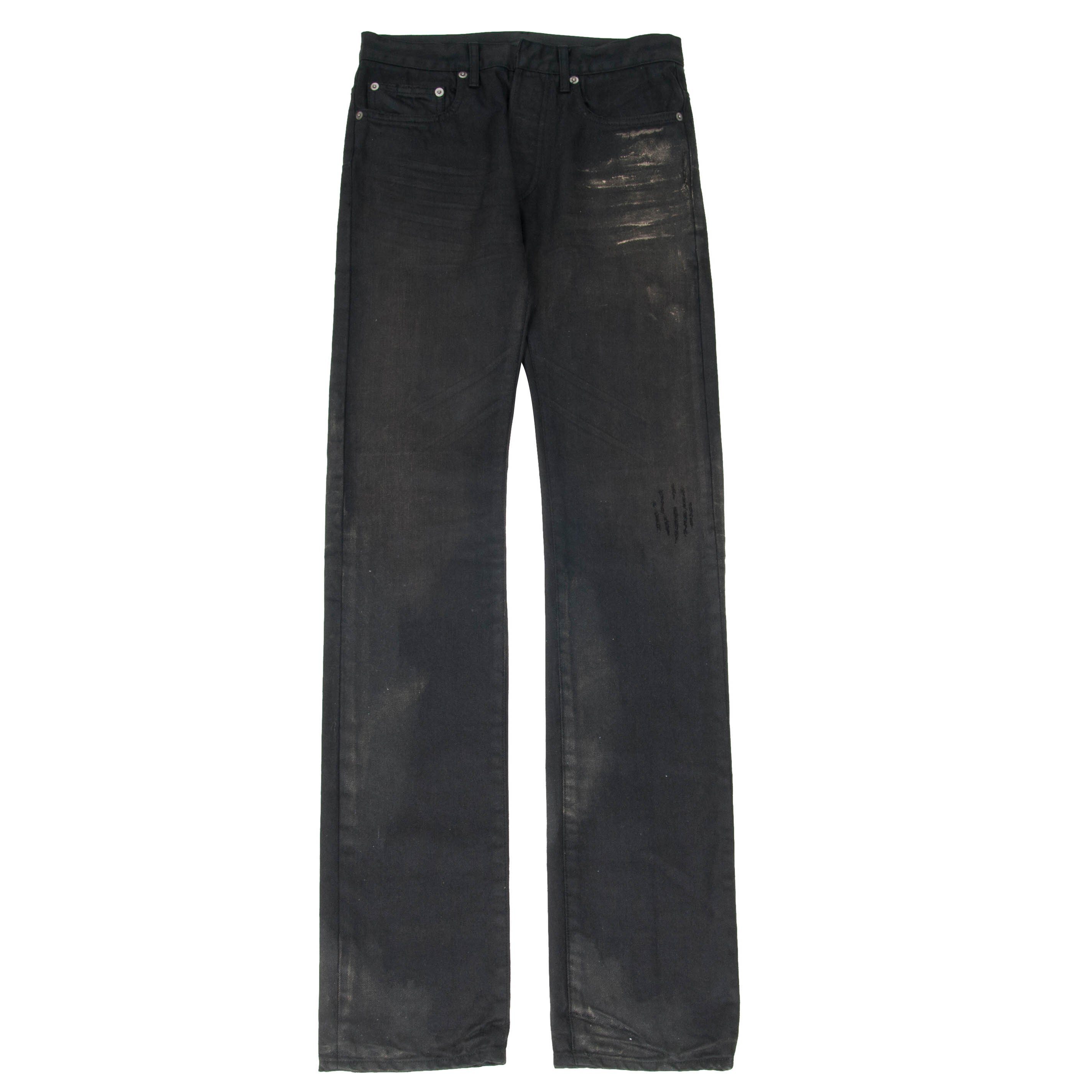 Gold Dust Black Coated Wax Clawmark Jeans – THE-ECHELON