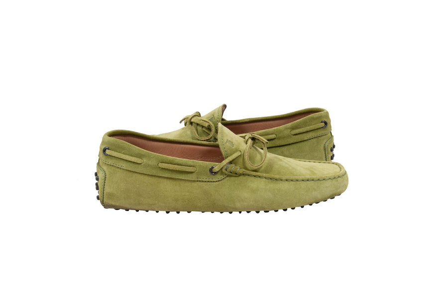 Gommino Suede Driving Loafers (Lime Green) Tod's 