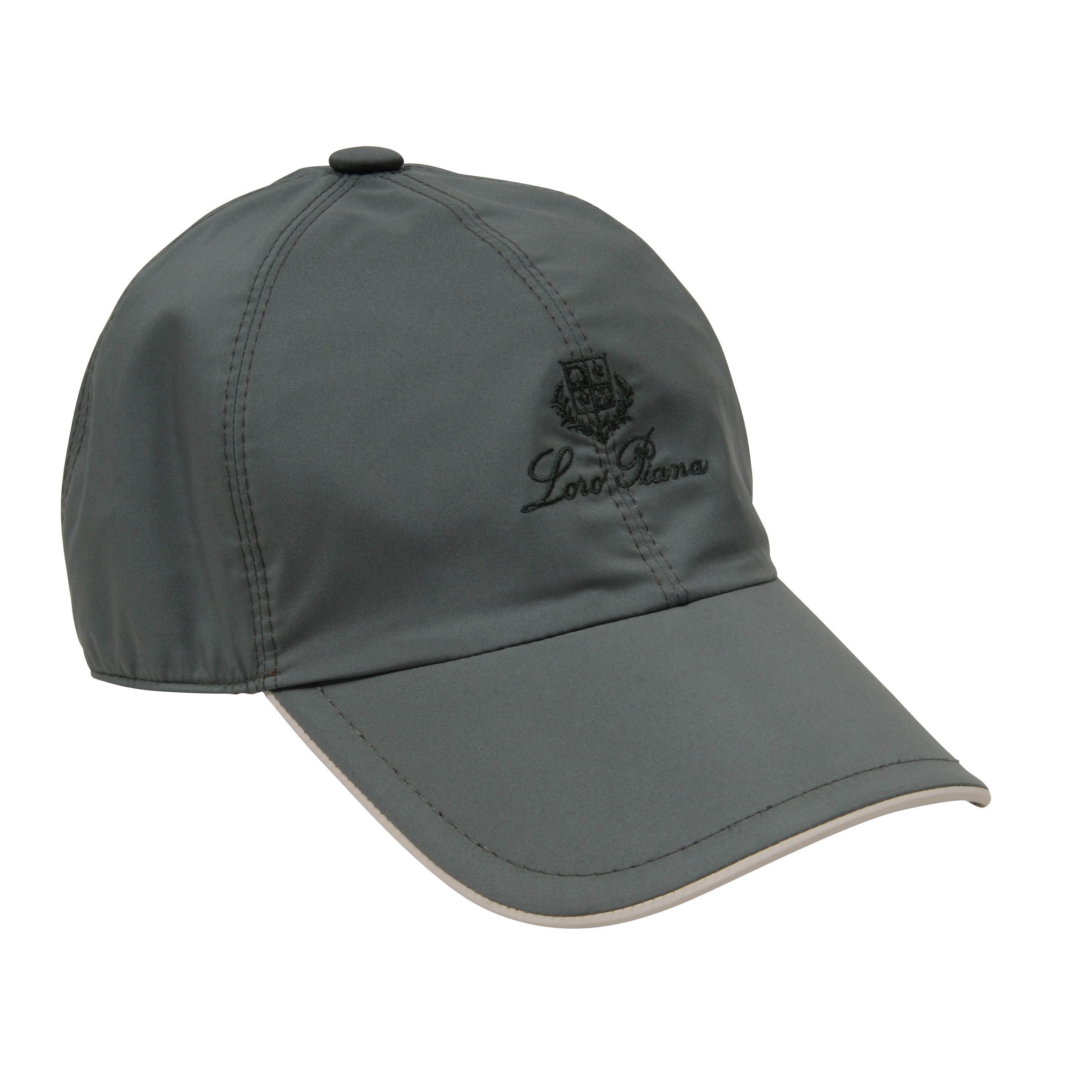 Loro Piana Men's Gray Green Nylon Stretch 5 Panel Logo Hat – THE-ECHELON