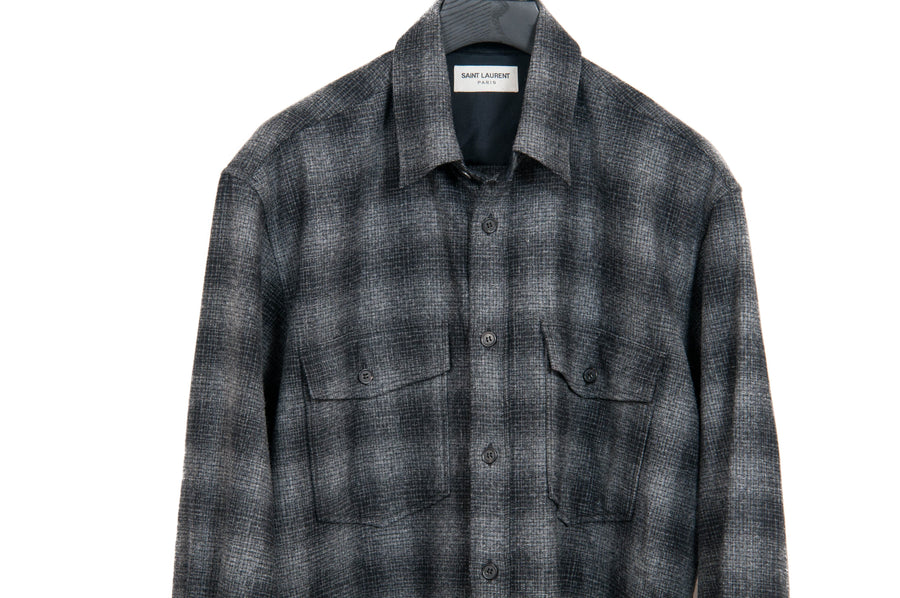 Gray Wool FW13 Flannel SAINT LAURENT 
