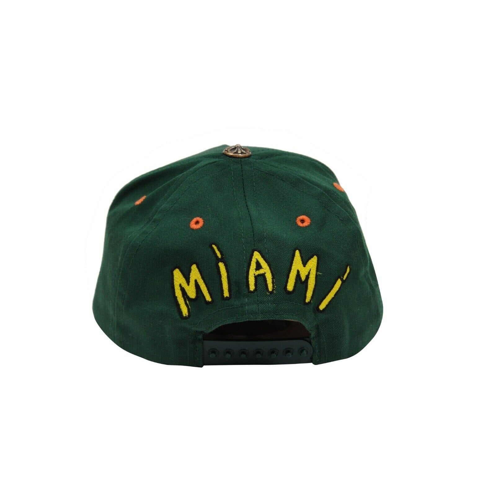 Chrome Hearts Green Orange Yellow CH Logo Miami Baseball Cap Hat