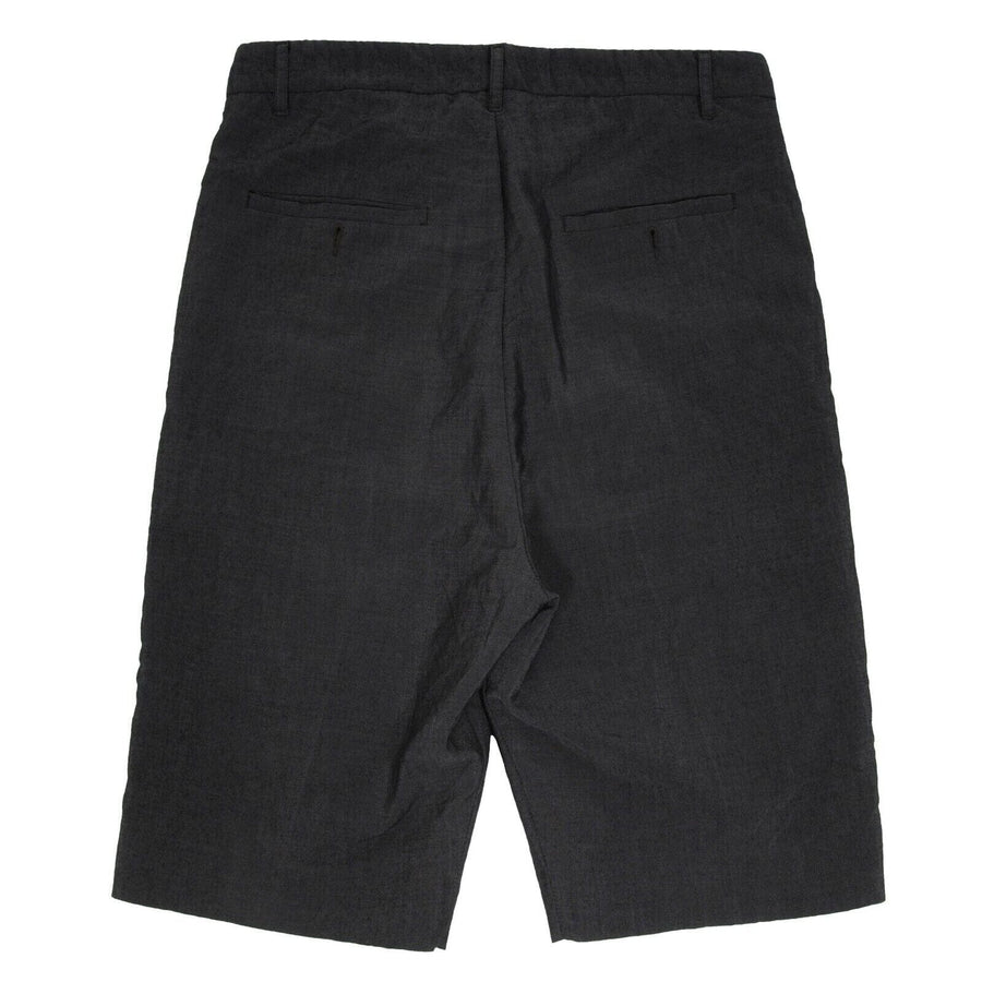 Grey Antracite Mohair Wool Tailored Pod Shorts RICK OWENS 