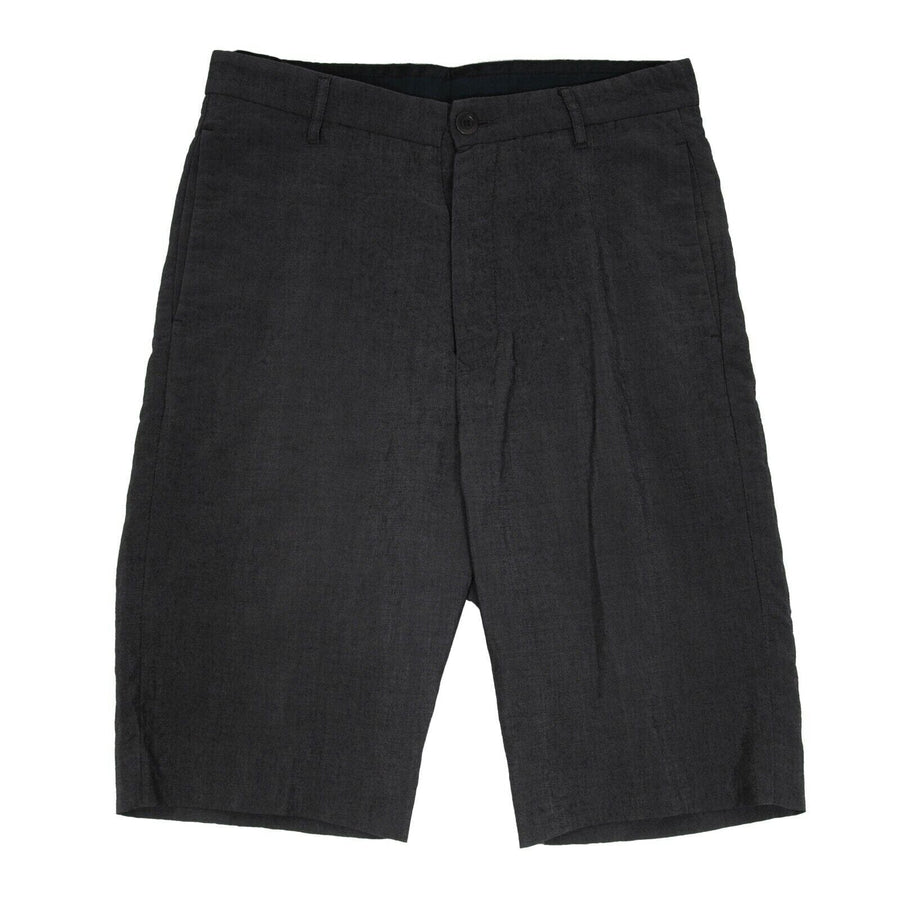 Grey Antracite Mohair Wool Tailored Pod Shorts RICK OWENS 