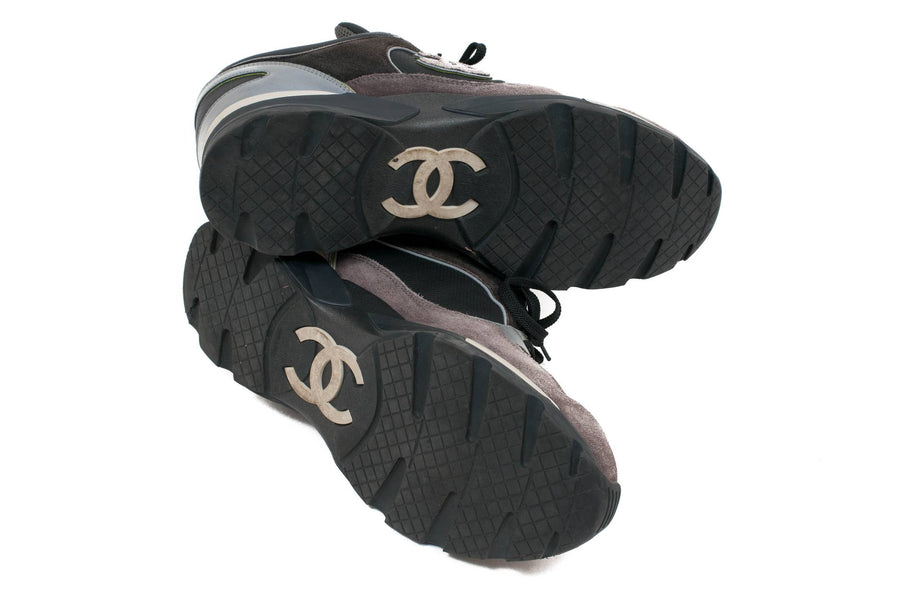 Grey Suede Trainers CHANEL 