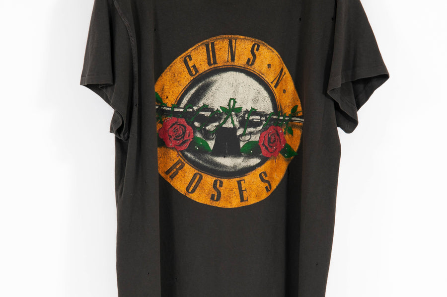 Guns N Roses Logo T Shirt (Olive) Madeworn 