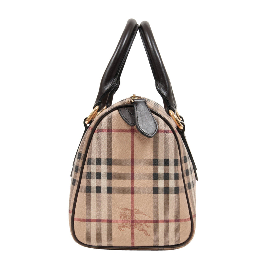 Haymarket Check Coated Canvas Bowling Bag Burberry 