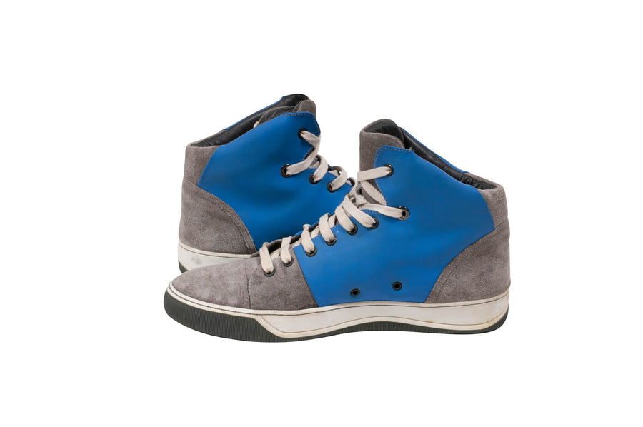 High Top Sneakers (Gray/Blue) Lanvin 