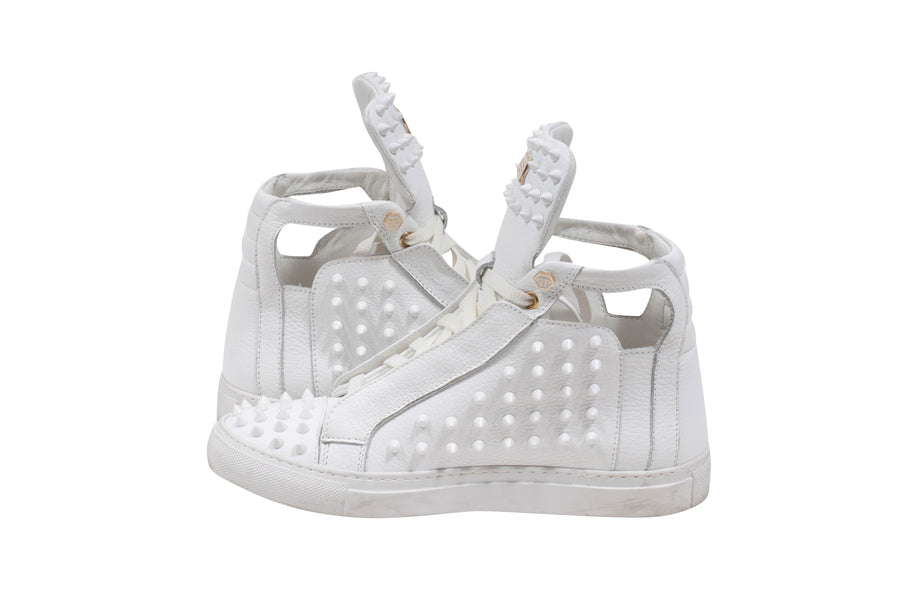 High Top Spiked Sneakers Philipp Plein 