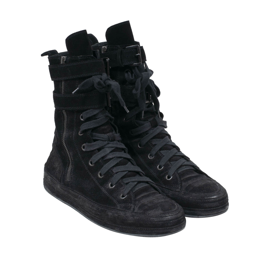 High Top Suede Sneakers ANN DEMEULEMEESTER 