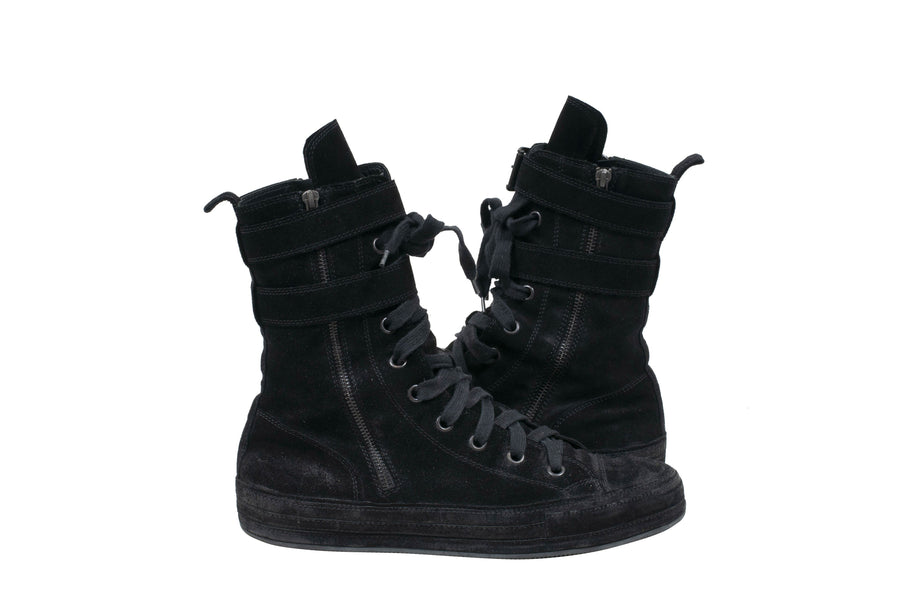 High Top Suede Sneakers ANN DEMEULEMEESTER 