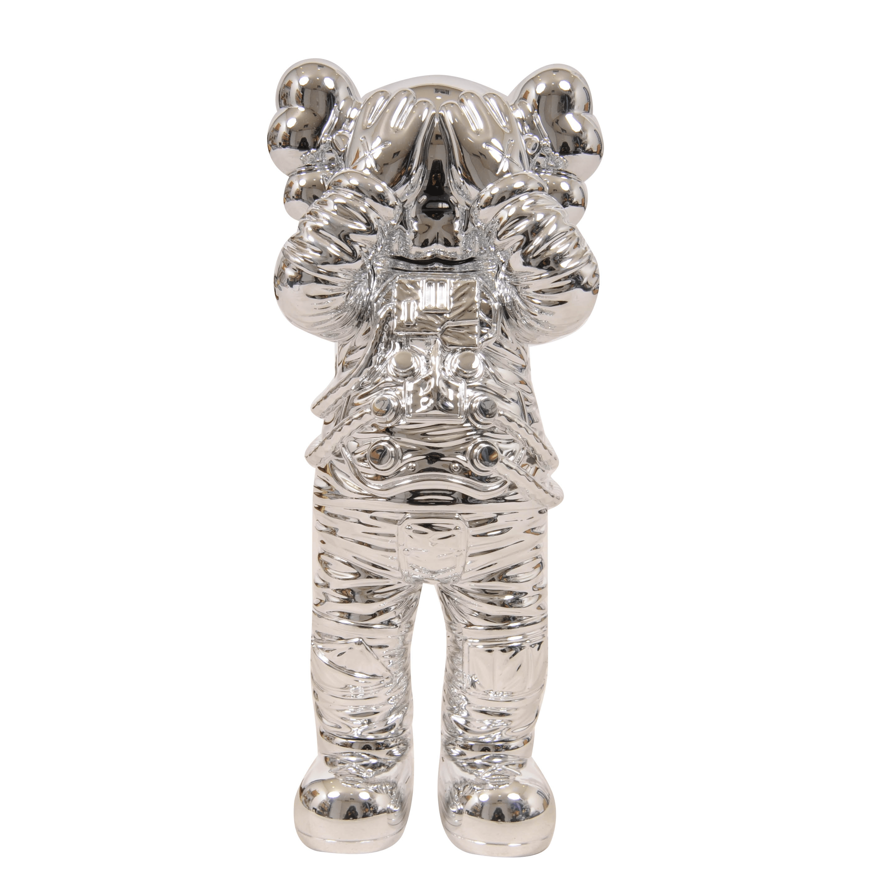 Kaws Holiday Space Figure Silver Chrome Figure Statue – THE-ECHELON