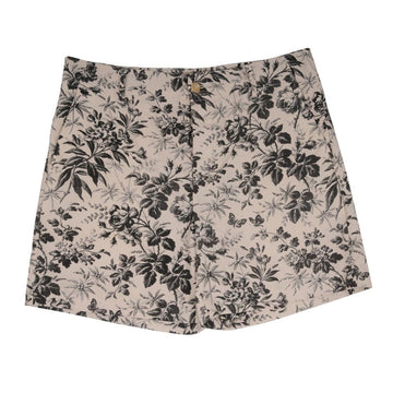 Ivory Black Bermuda Floral Shorts GUCCI 