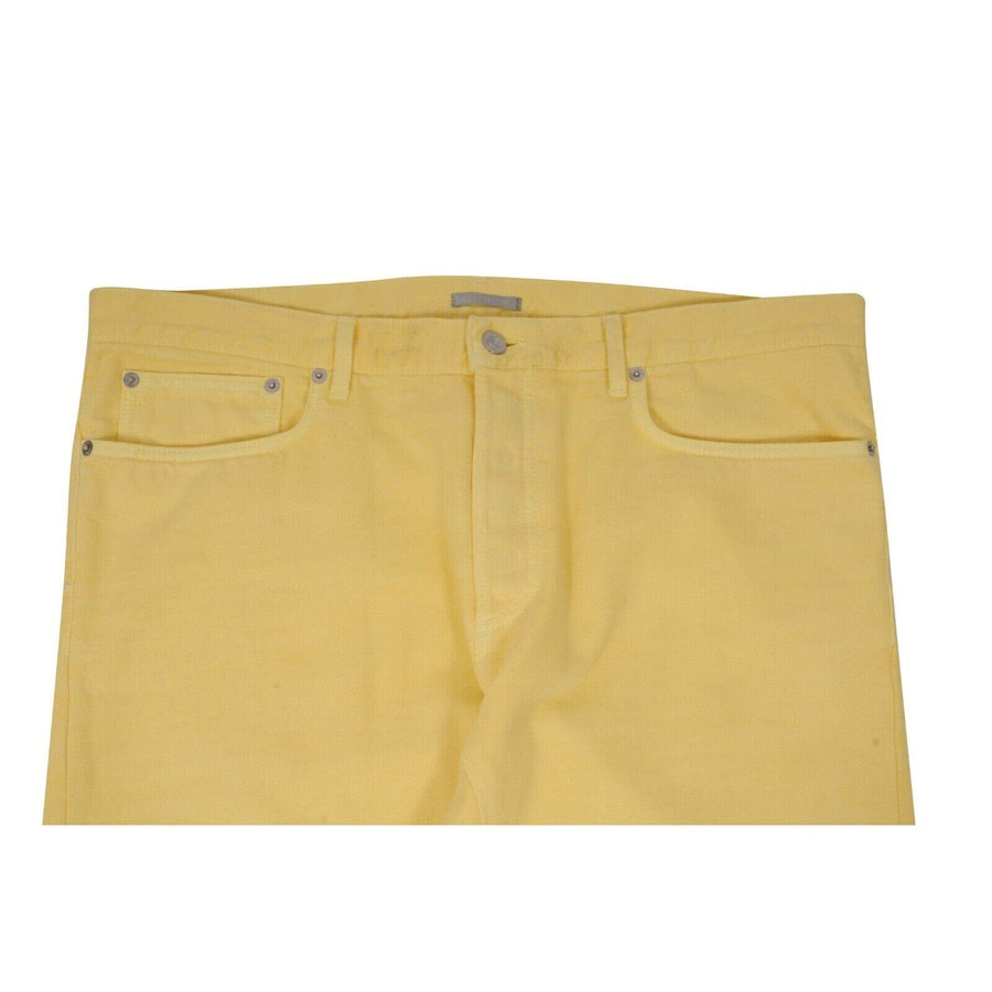 Jeans Yellow Slim Fit Denim DIOR 