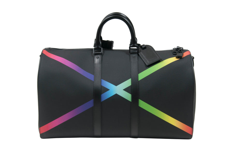 Louis Vuitton Taiga Rainbow X Keepall Bandouliere 50 - Black