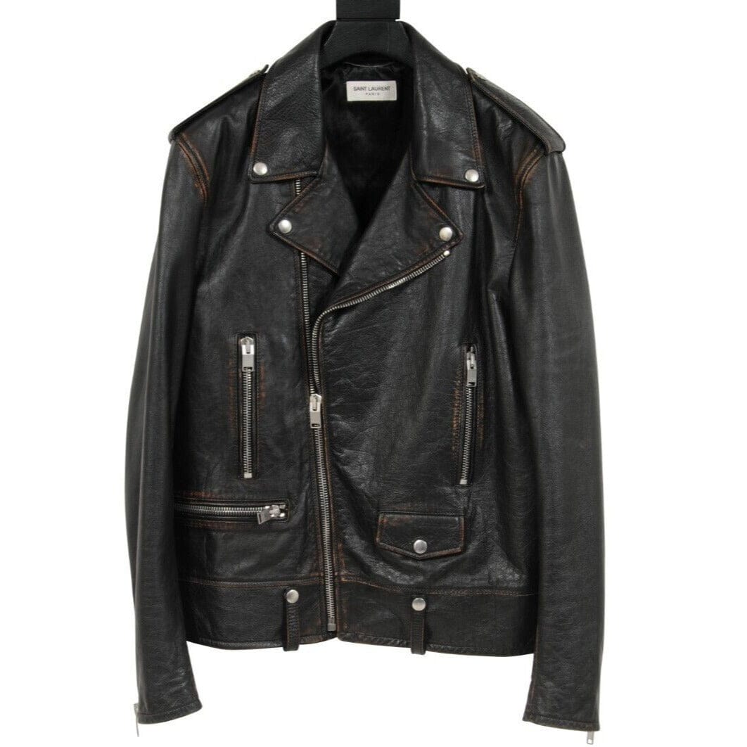 Saint Laurent signature motorcycle jacket - Black