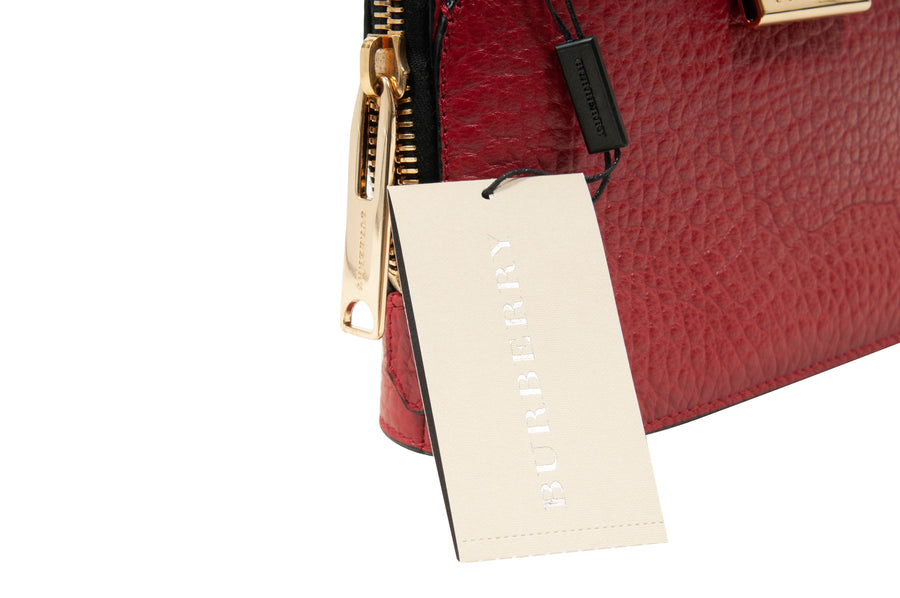 Leather Crossbody Bag (Red) Burberry 