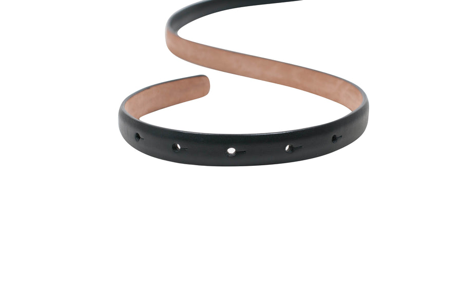 Leather Skinny Belt with Horsebit GUCCI 