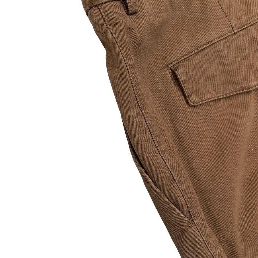 Leisure Fit Brown Drawstring Chino Pants Brunello Cucinelli 