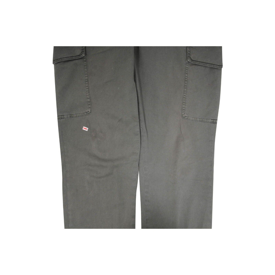 Leisure Fit Straight Leg Cargo Pants Olive Green Brunello Cucinelli 