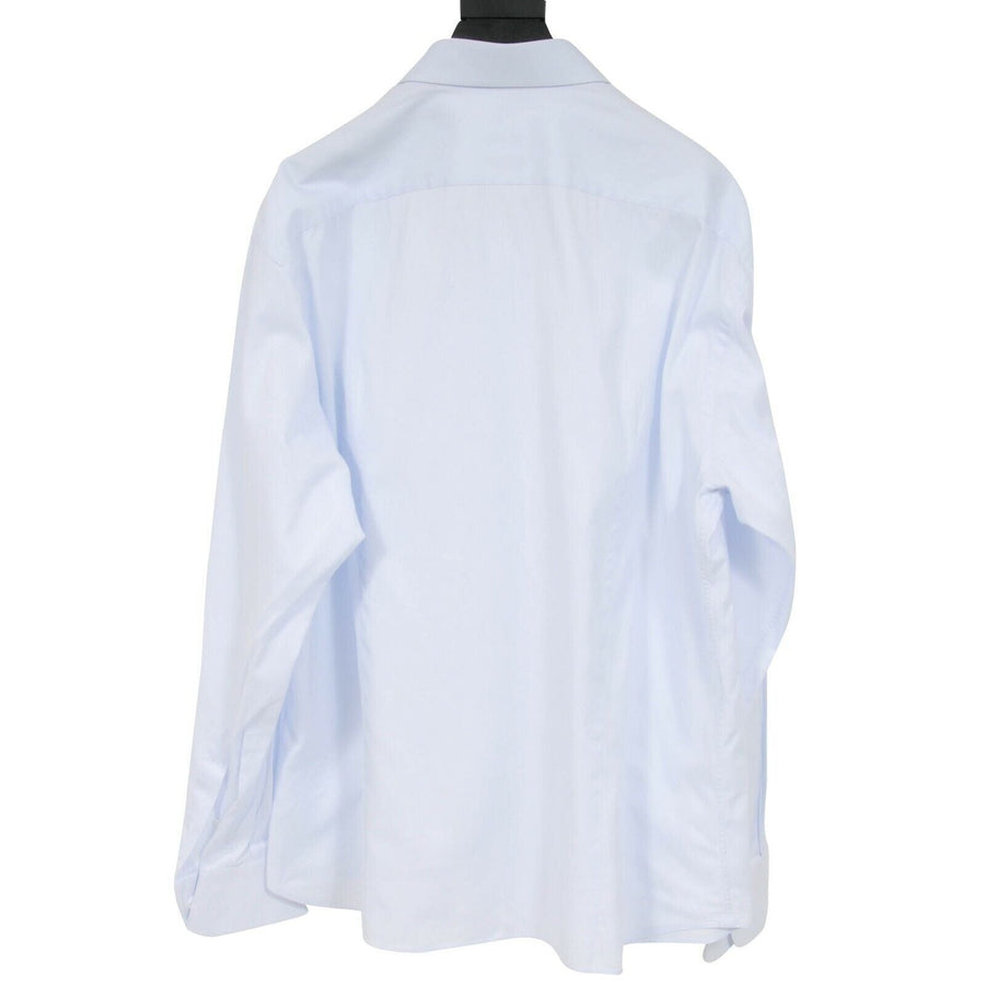 Light Sky Blue F-Light Button Down Shirt Brioni 