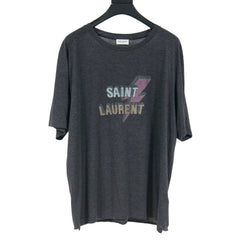 Saint laurent lightning 2024 bolt tee white