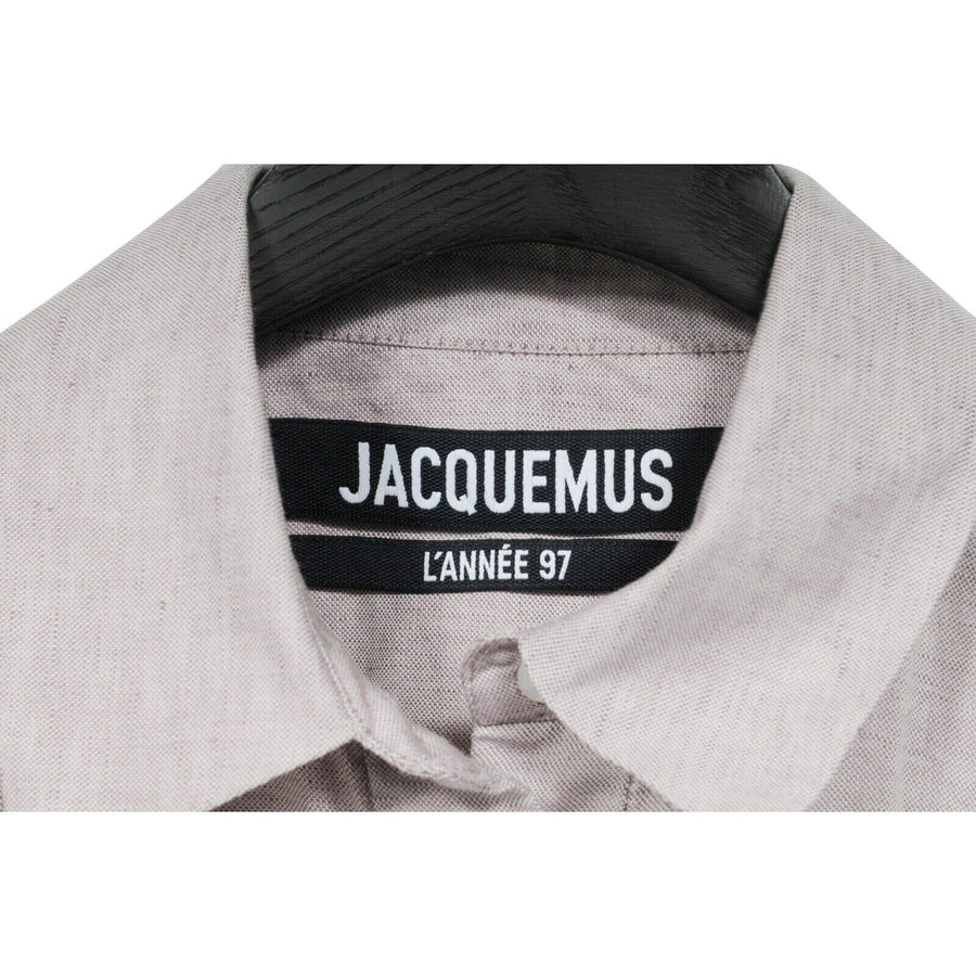 Lilac Purple Linen l'annee 97 Runway Shirt Dress Jacquemus 