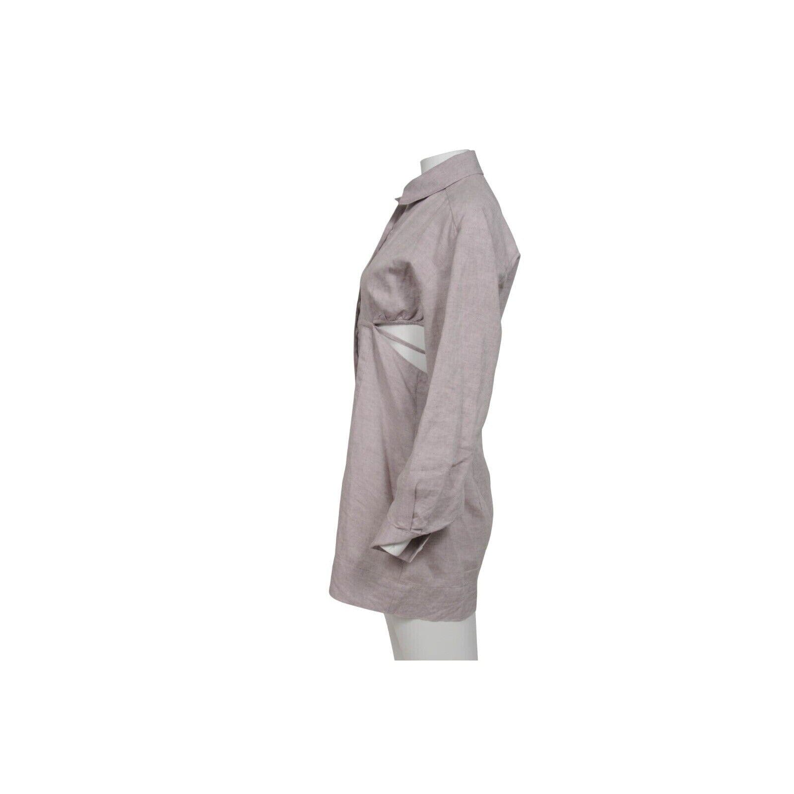 Jacquemus Lilac Purple Linen l'annee 97 Runway Shirt Dress Size 42 –  THE-ECHELON