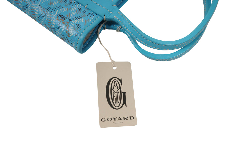 Limited Edition Turquoise Poitier Mini Tote Bag GOYARD 
