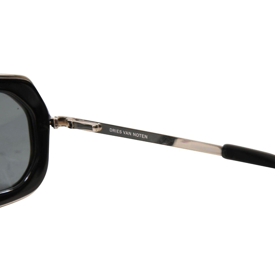 Linda Farrow Cat 3 173/1 Square Aviator Sunglasses Black DRIES VAN NOTEN 