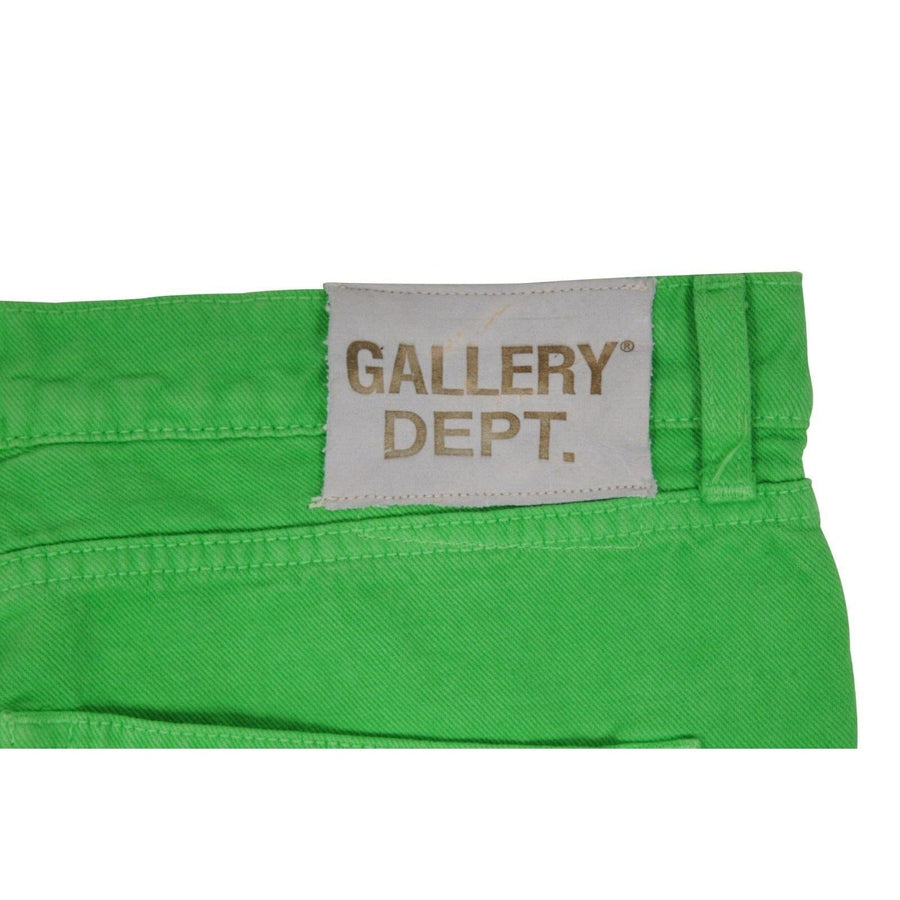 Logan Wide Leg Green Boot Cut High Waist Flare Denim Jeans Gallery Dept 