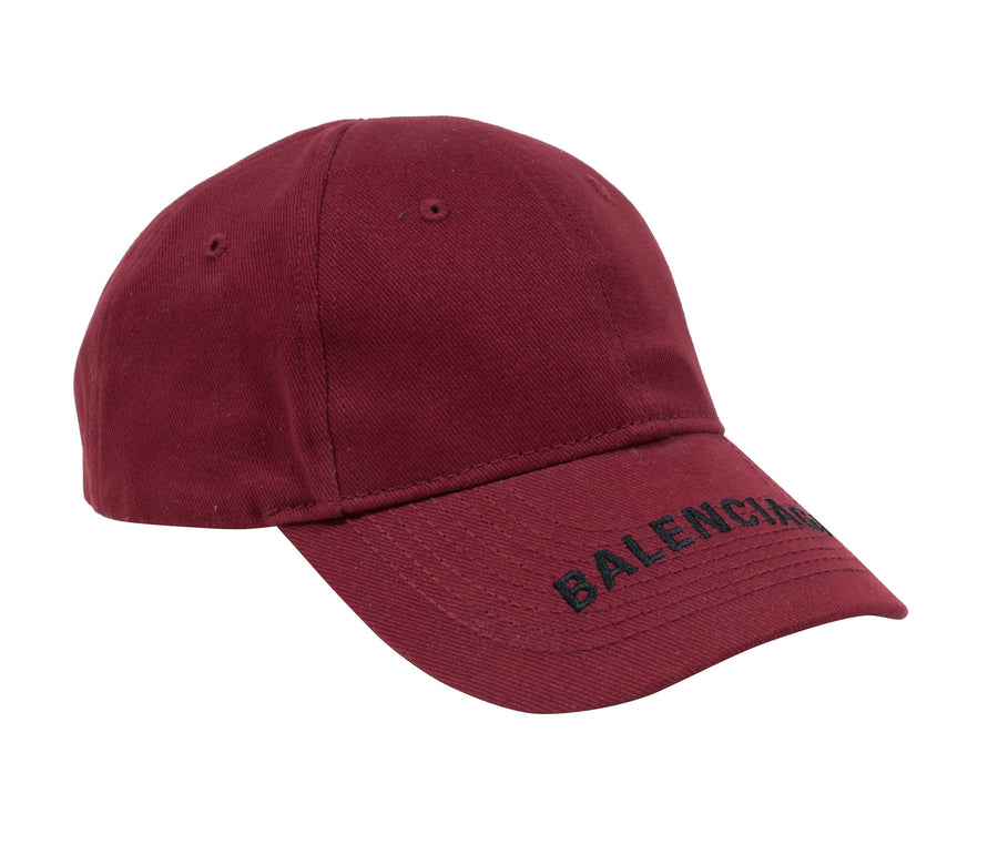 Logo Hat (Burgundy) BALENCIAGA 
