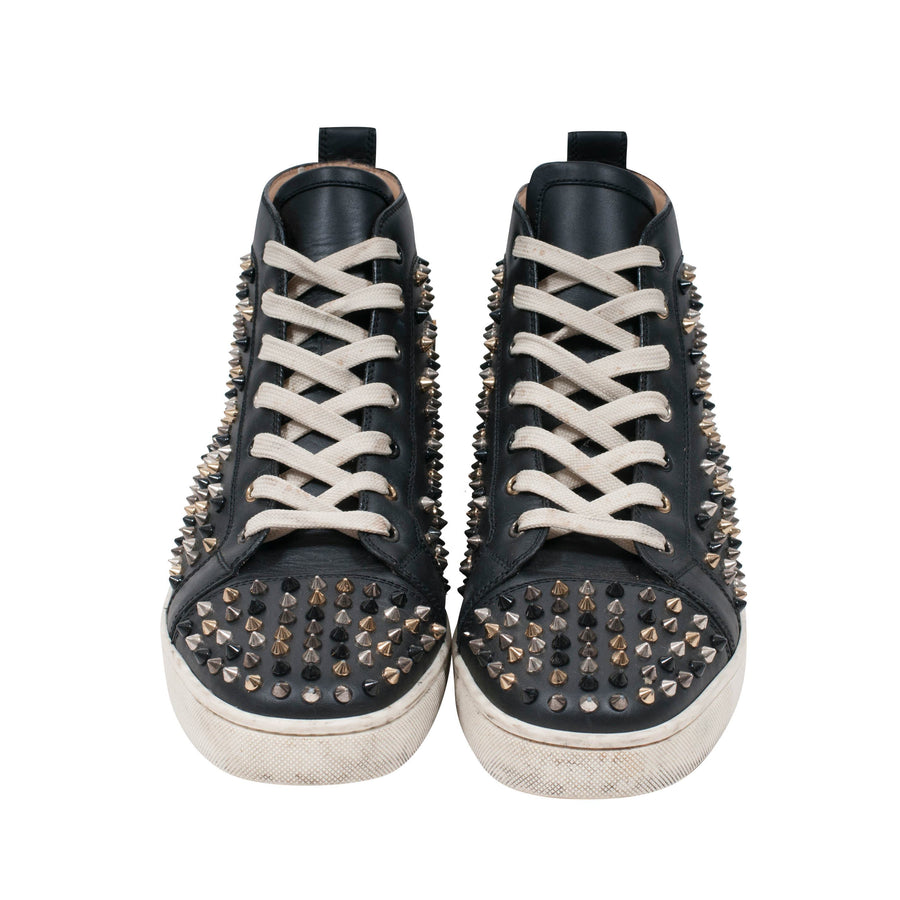 Christian Louboutin, Shoes, Black And Gold Mens Christian Louboutin  Sneakers