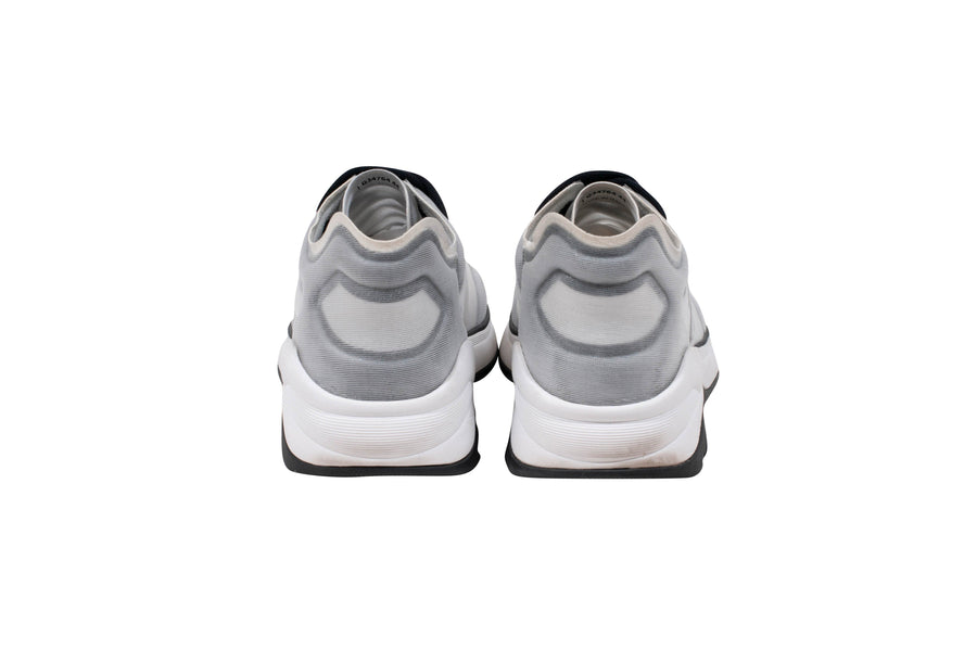 Low Top Logo Sneakers (Gray/Black) CHANEL 