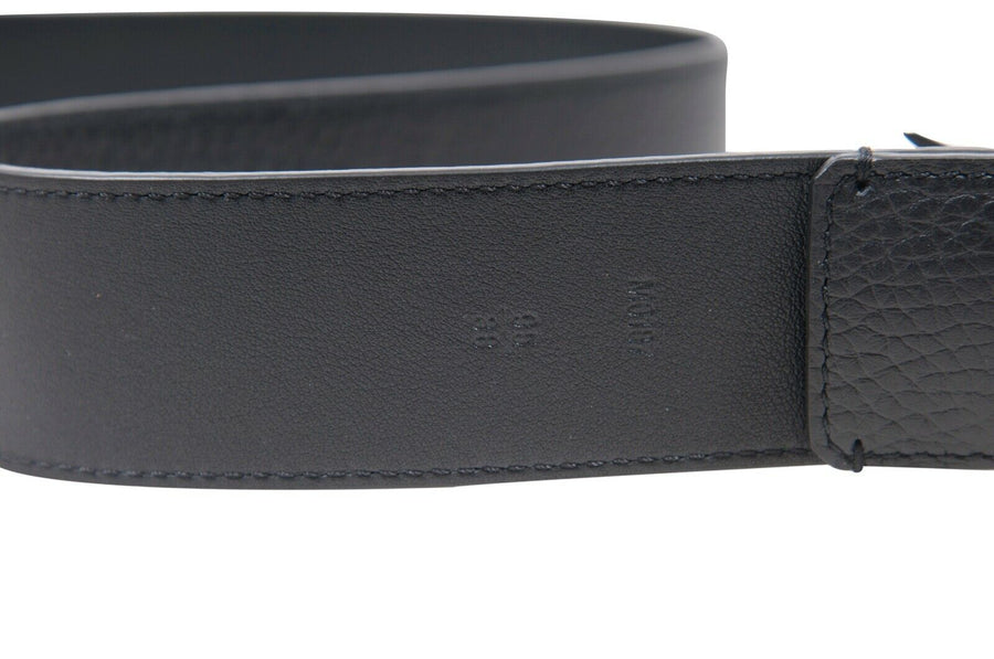 Louis Vuitton Lv Mens Black Leather Autograph 40MM Black Silver Belt Size  95 New – THE-ECHELON
